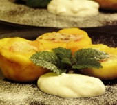 Marcip�nnal grillezett barackok