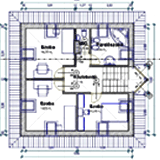 családi ház, emeleti alaprajz