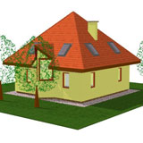 családi ház látvány terv